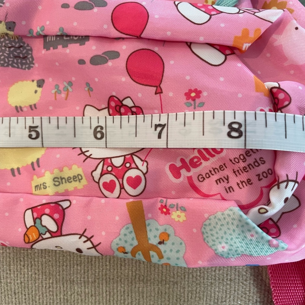 Hello Kitty Pink and Blue Patterned Backpack - Picture 14 of 16